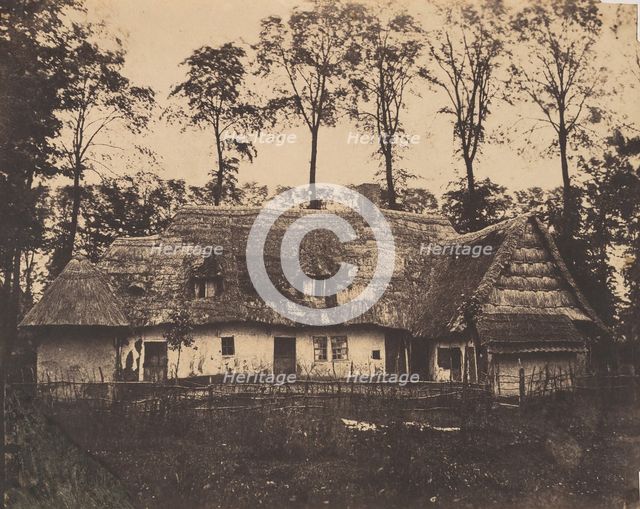Ancienne Ferme à Pérenchies, 1854. Creator: Alphonse Le Blondel.