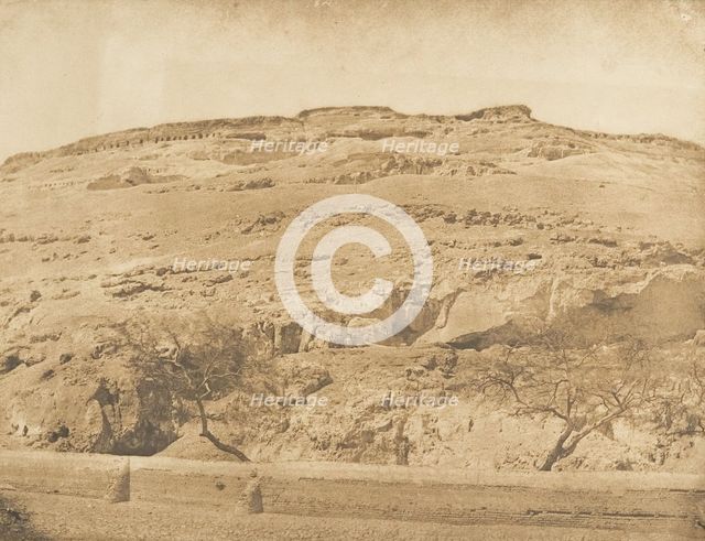 Ancienne Nécropole de Lycopolis, à Syout, 1849-50. Creator: Maxime du Camp.