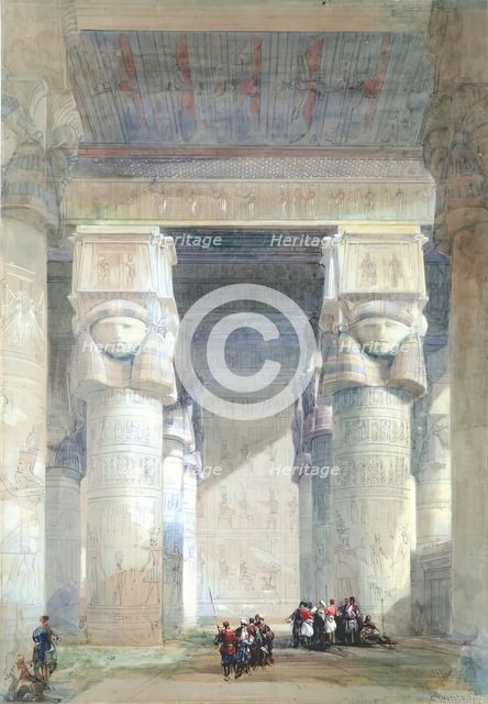 Ancient Tartyris, Upper Egypt, 1848. Creator: David Roberts.