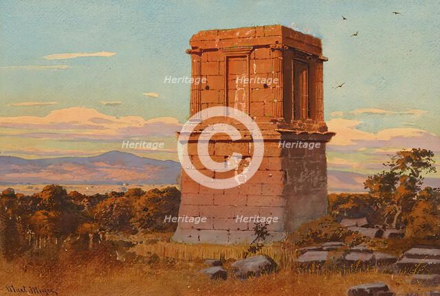 Ancient tomb in the Campagna (?), undated. (c1860s) Creator: Martin Meyer.