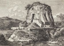 Ancient tomb in Via Nomentana, 1792. Creator: Johann Christian Reinhart