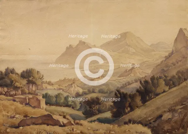 Ancient town. Artist: Bogayevsky, Konstantin Fyodorovich (1872-1943)