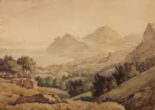 Ancient town. Artist: Bogayevsky, Konstantin Fyodorovich (1872-1943)