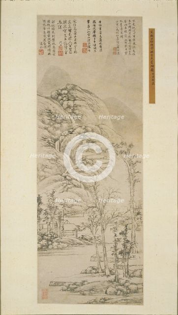 Ancient trees and gray mists, 1530. Creator: Wen Zhengming (1470-1559).