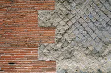 Ancient wall, Pompeii, Italy, 2009. Creator: LTL