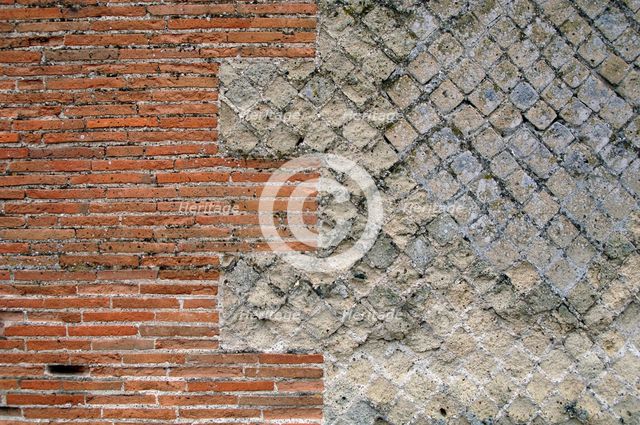 Ancient wall, Pompeii, Italy, 2009.  Creator: LTL.