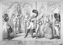 Ancient and modern military dandies, 1835. Artist: George Cruikshank