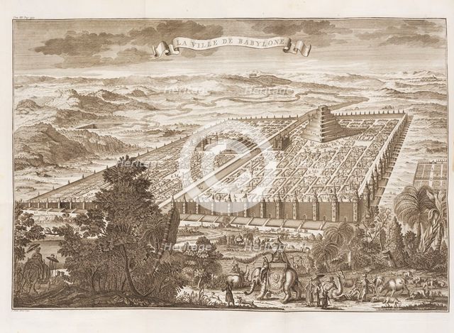 Ancient Babylon. From "Histoire universelle depuis le commencement du monde", 1742. Creator: Punt, Jan (1711-1779).