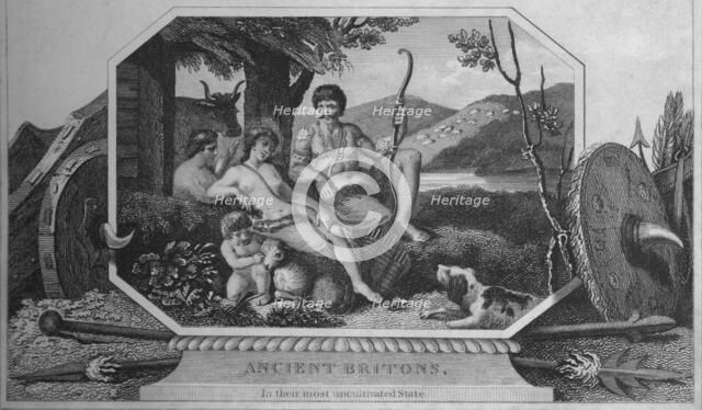 'Ancient Britons, in their most uncultivated State', 1838. Artist: Unknown.