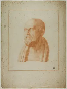 Ancient Bust of Bearded Man, n.d. Creator: Unknown
