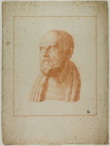 Ancient Bust of Bearded Man, n.d. Creator: Unknown
