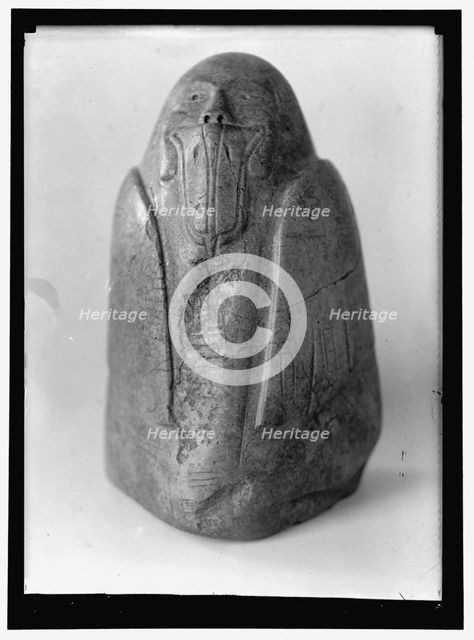 Ancient carving, between 1909 and 1923. Creator: Harris & Ewing.