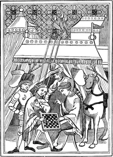 Ancient Chess Play, 14th century, (1833)
