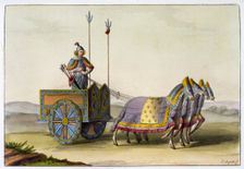 Ancient Chinese war chariot, c1820-1839. Creator: Giovanni Bigatti