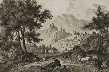 Ancient city of Gavar, Armenia, 1838. Creator: Vanderburch
