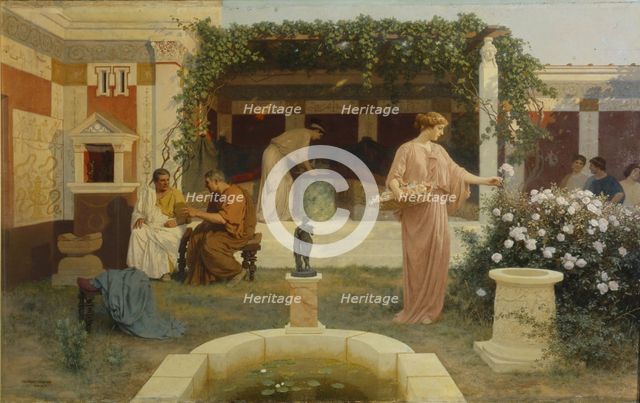 Ancient Courtyard, 1896. Artist: Bakalowicz, Stepan Vladislavovich (1857-1947)