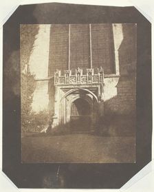 Ancient Door, Magdalen College, Oxford, c. 1843. Creator: William Henry Fox Talbot