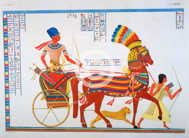 Ancient Egyptain fresco, 19th century. Artist: Ippolito Rosellini