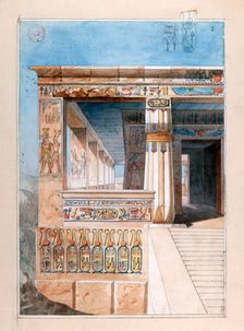 Ancient Egyptian temple, 19th century. Artist: Nestor l'Hote