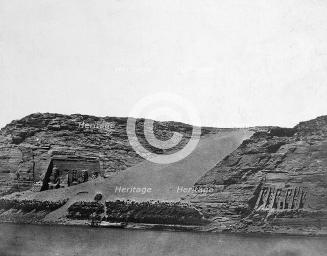 Ancient Egyptian temples, Egypt, 1852.  Artist: Maxime du Camp