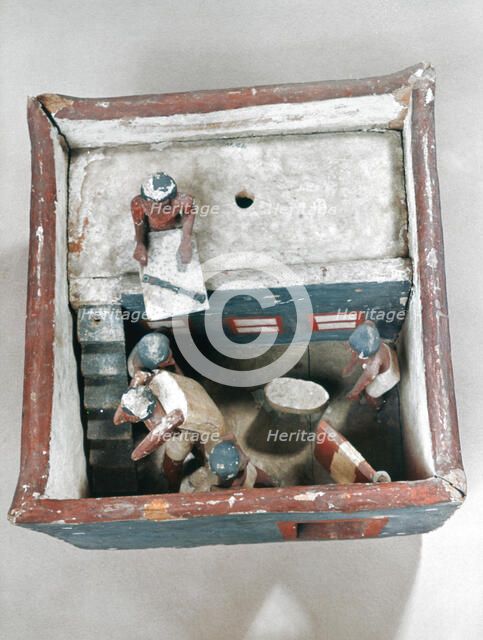 Ancient Egyptian tomb model, 22nd-19th century BC. Artist: Unknown