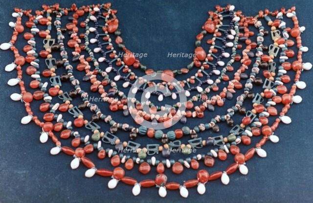 Ancient Egyptian collar, 1st century BC. Artist: Unknown