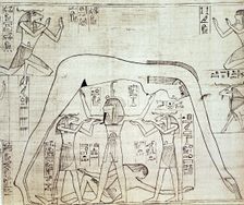 Ancient Egyptian cosmos, c1025 BC. Creator: Unknown