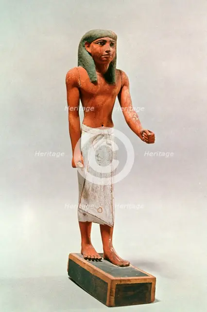 Ancient Egyptian figure of a merchant dignitary. Artist: Unknown