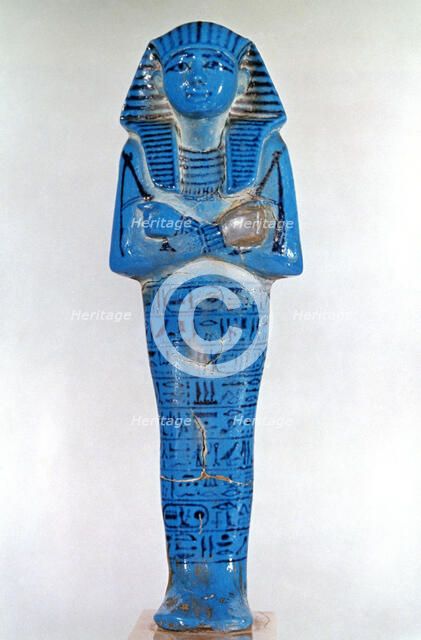 Ancient Egyptian funerary figurine, 13th-12th century BC. Artist: Unknown