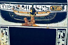 Ancient Egyptian hieroglyphs, Thebes, Egypt