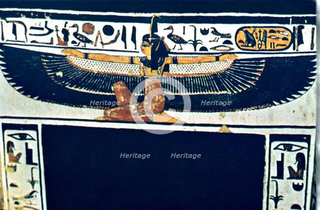 Ancient Egyptian hieroglyphs, Thebes, Egypt. Artist: Unknown