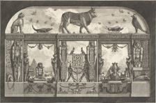 Ancient Egyptian ornament, 1769. Creator: Giovanni Battista Piranesi