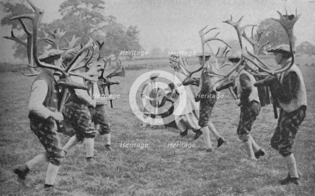 'Ancient Forms of the Dance Still Maintained in England - The Horn Dance', c1935. Artist: Unknown.