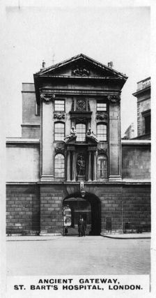 Ancient Gateway, St Bart's Hospital, London c1920s