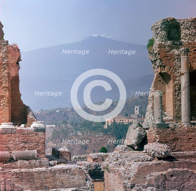 Ancient Greek theatre in Sicily, 1st century. Artist: Unknown
