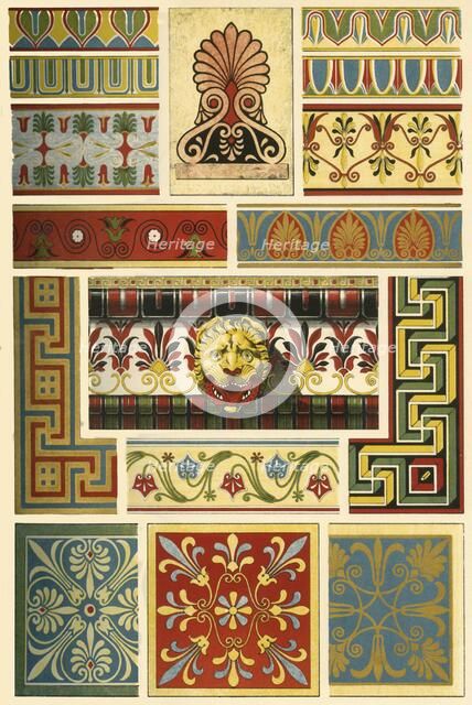 Ancient Greek polychrome architecture, (1898). Creator: Unknown.