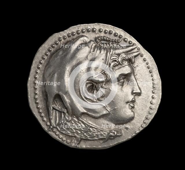 Ancient Greek (Ptolemaic) silver coin, 295 BC. Artist: Unknown.