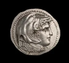 Ancient Greek (Ptolemaic) silver coin, 295 BC