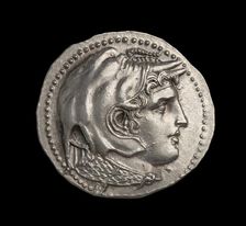 Ancient Greek (Ptolemaic) silver coin, 295 BC