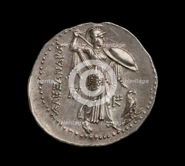 Ancient Greek (Ptolemaic) silver coin, 295 BC. Artist: Unknown.