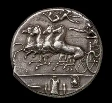 Ancient Greek silver coin, 404 BC-390 BC