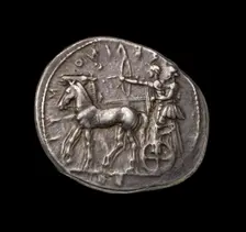 Ancient Greek silver coin, 450 BC