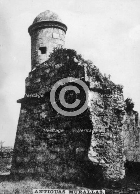 Ancient Havana city walls,  (1667), 1920s. Artist: Unknown