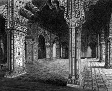 Ancient Indian Architecture: interior of Dewannee Khas at Delhi, (Mohammedan, 17th century), 1870. Creator: Unknown