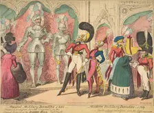 Ancient Military Dandies of 1450 - Modern Military Dandies of 1819, August 1, 1835., August 1, 1835. Creator: George Cruikshank