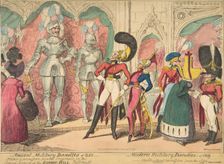 Ancient Military Dandies of 1450 - Modern Military Dandies of 1819, August 1, 1835., August 1, 1835. Creator: George Cruikshank