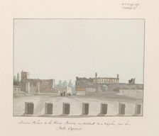 Ancient Palace of Queen Jeanne when leaving Naples through the Porta Capuana, 1778. Creator: Louis Ducros