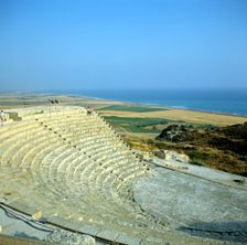 Ancient Roman theatre, Curium, Limassol, Cyprus. Creator: Peter Thompson