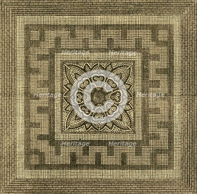 'Ancient Roman Pavement Found in Threadneedle Street, 1841', (1897). Creator: Unknown.
