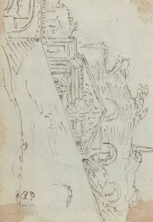 Ancient Ruins on the Bank of the Tiber, 1752/1756. Creator: Augustin Pajou